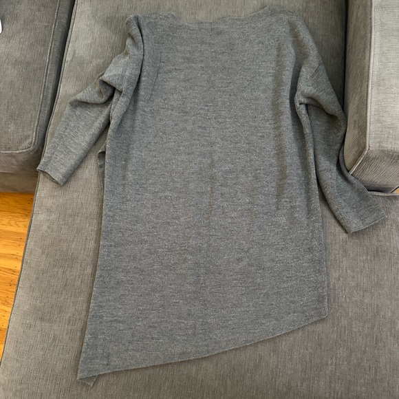 Eileen fisher asymmetrical merino wool pullover sweater - Picture 4 of 9